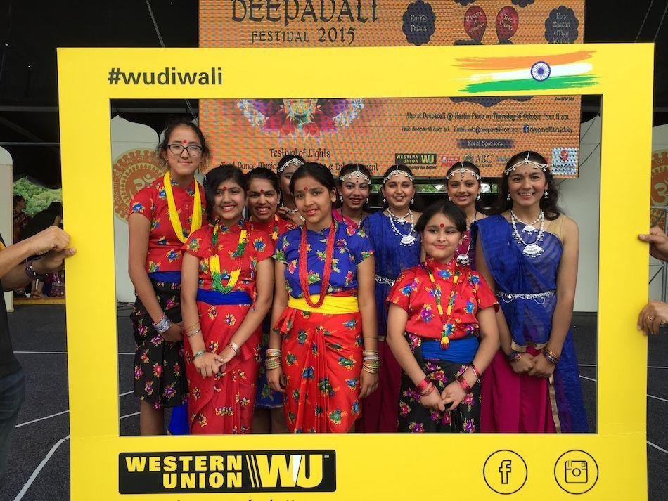 PIC : Western Union At Deepavali Festival 2015 in Parramatta Park, Sydney on 8 November 2015